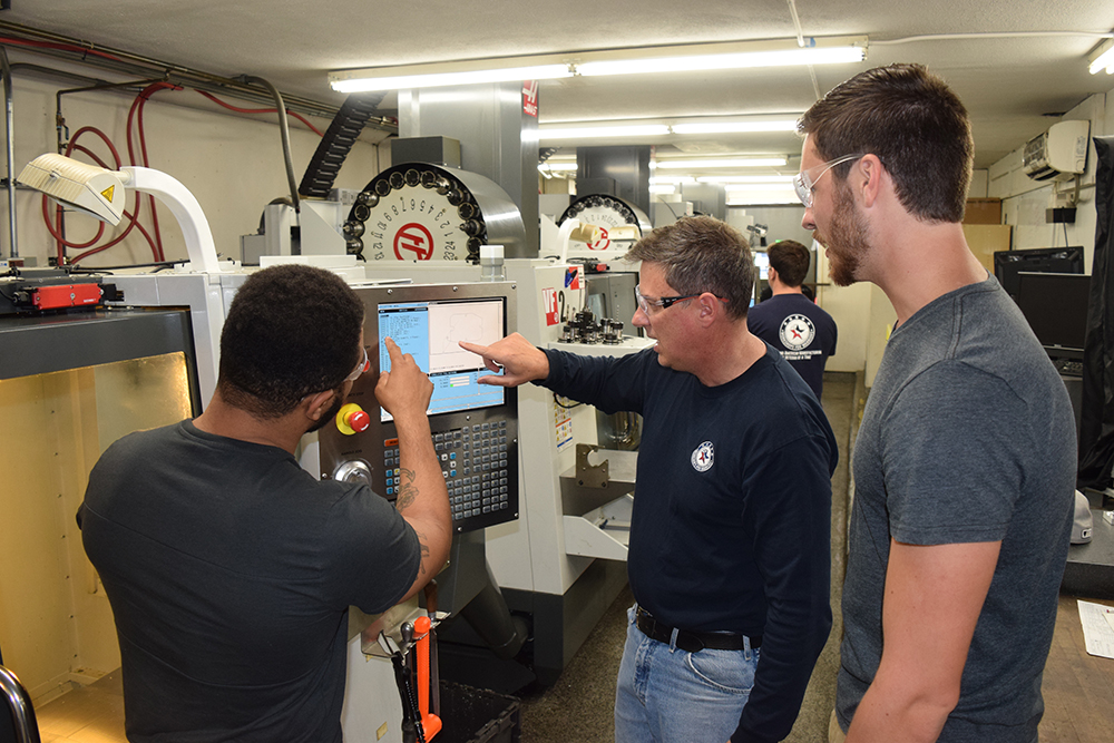 At Workshops for Warriors, students learn the skills needed for well-paid careers in welding and CNC machining. Photo courtesy of Workshops for Warriors.